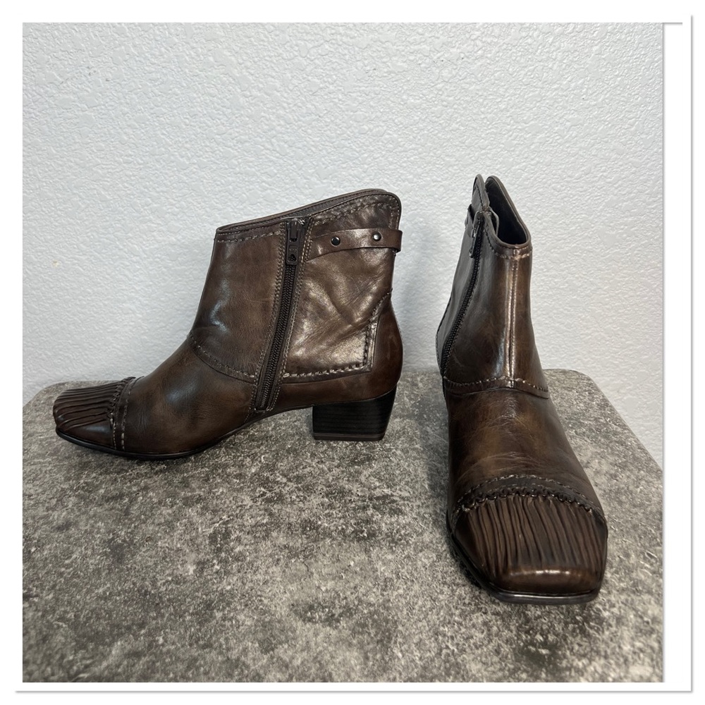 Marci Tozzi Women’s Leather Booties Sz EU37 - US 6 1/2